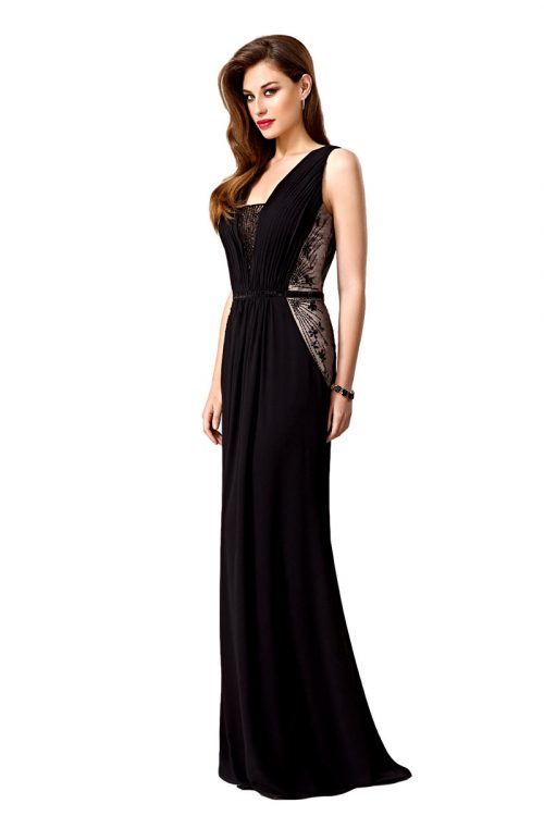 Vestido de noche largo negro zeila modelo 3019268 c55