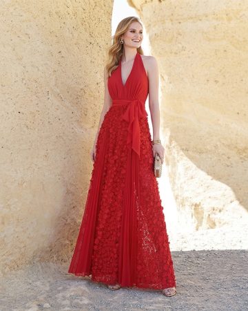 vestido escote halter