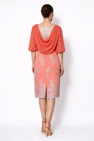 Vestido coral especial para mama elegante boda de mañana