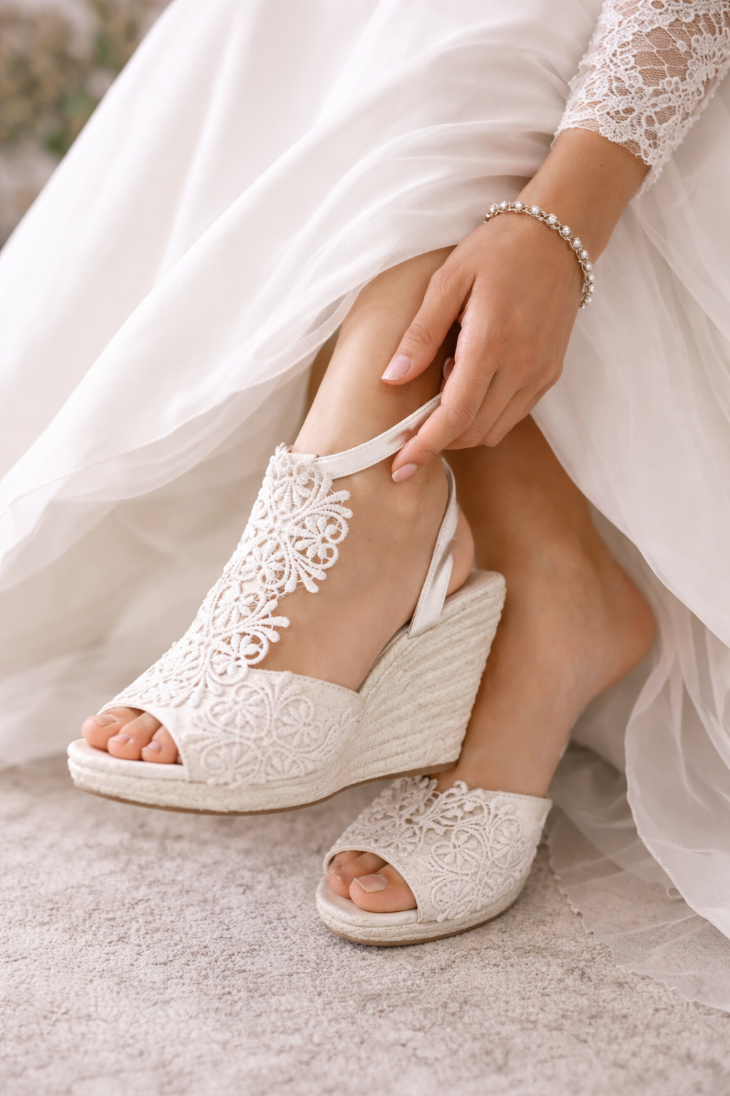 Cuñas o Alpargatas de Novia modelo 280.