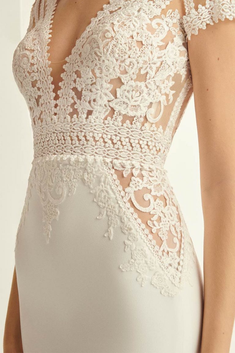 Vestidos boho con falda de encaje y chiffon en capas Plata