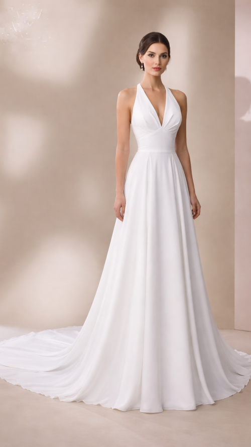 Vestido de novia joven para boda civil cómodo