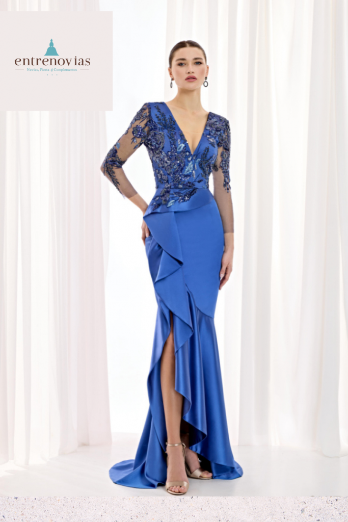 Vestido largo AZUL SIRENA