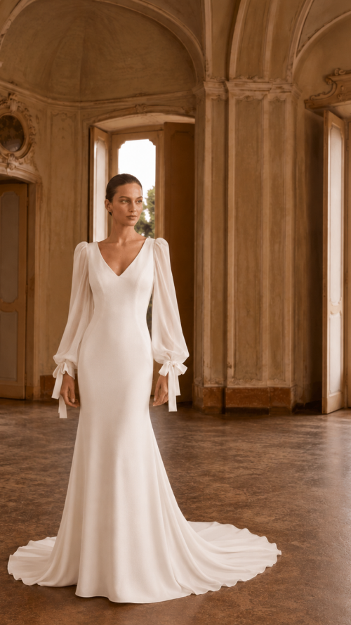 TRAJE DE NOVIA ELEGANTE
