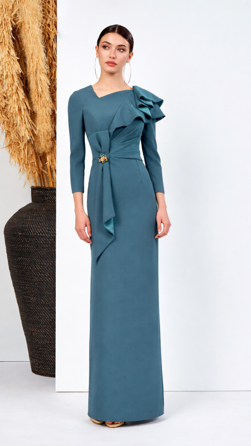 Vestido largo de madrina,especial ceremonia.