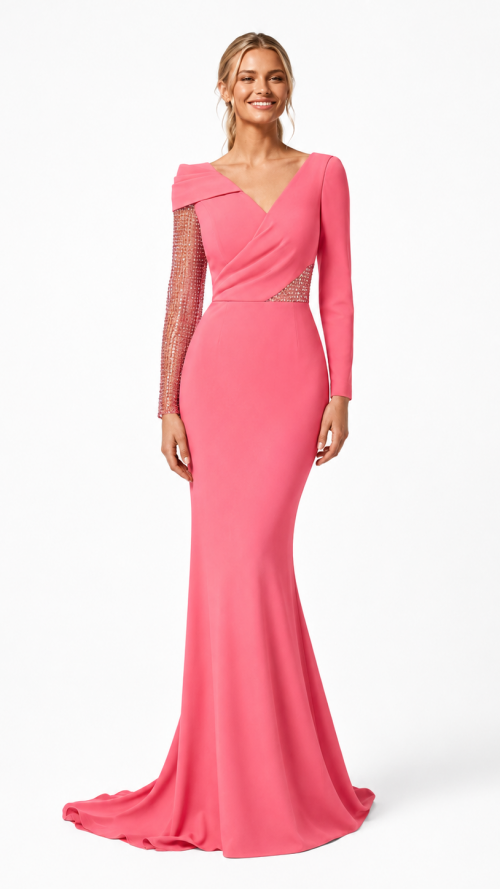 vestido coral colección Entrenovias 2027 perfecto para lucir guapa