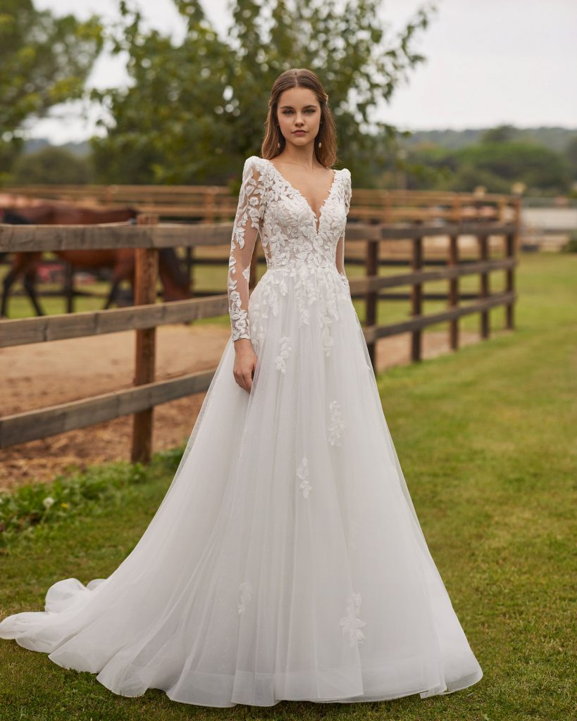 vestido blanco novia Nolir