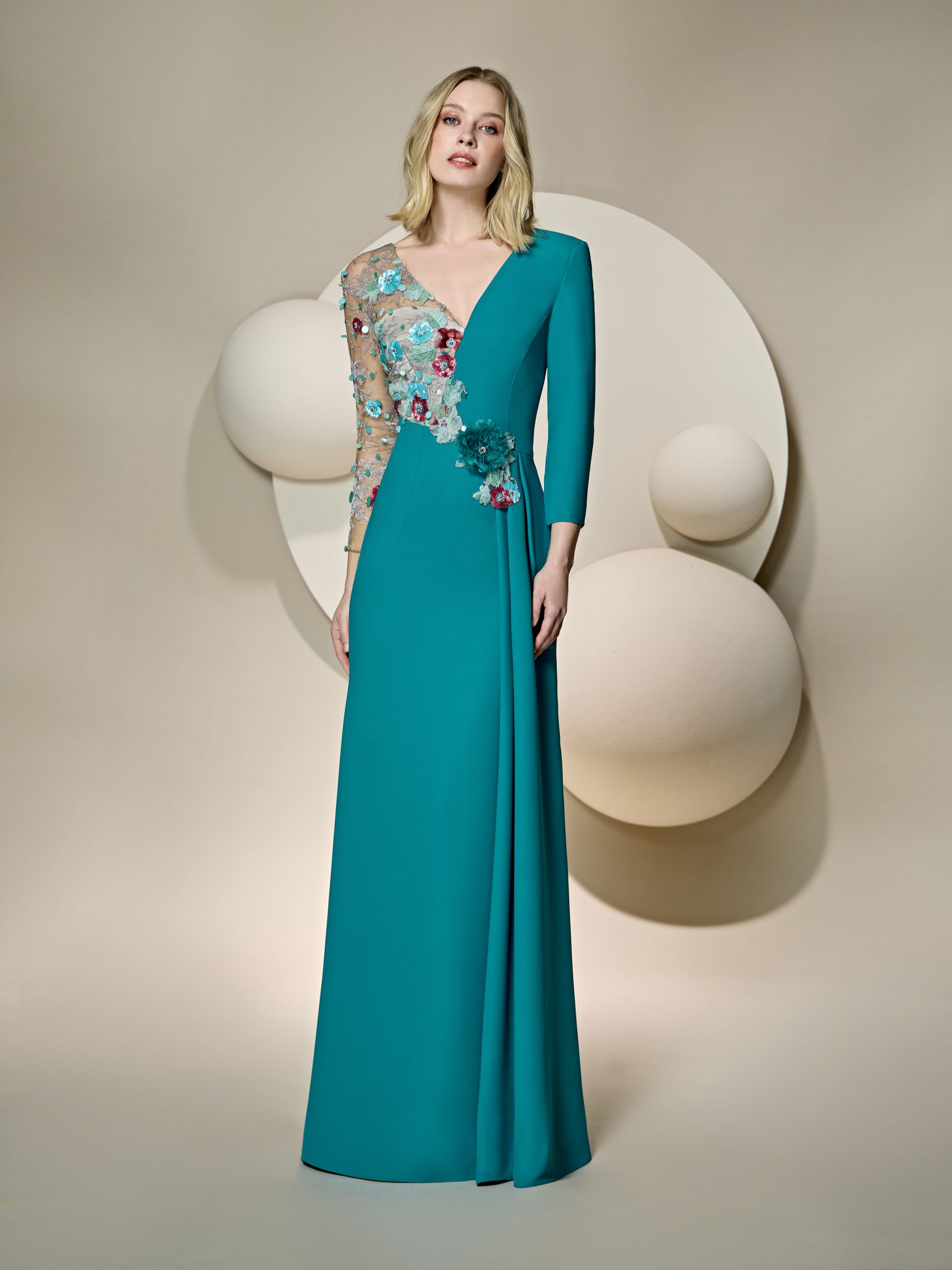 VESTIDO FIESTA MADRINA, MADRE DE LA NOVIA