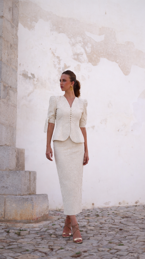 Falda y top perfecto para comunión o bautizo