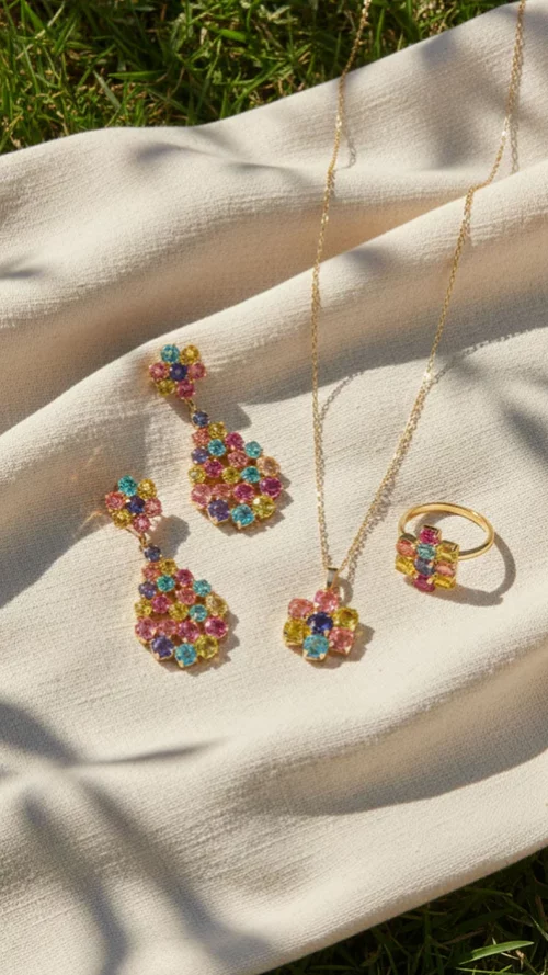 pendiente alta joyería, completa el look